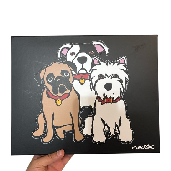 New Marc Tetro Dog Print Travel Accessory Set - Picture 3 of 7